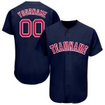Maillot de baseball personnalisé bleu marine rouge et blanc Maillot de baseball personnalisé bleu marine rouge et blanc