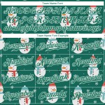 Maillot de baseball 3D vert-blanc personnalisé Kelly Green Authentic Christmas Kelly Maillot de baseball 3D vert-blanc personnalisé Kelly Green Authentic Christmas Kelly