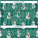 Maillot de baseball 3D vert-blanc personnalisé Kelly Green Authentic Christmas Kelly Maillot de baseball 3D vert-blanc personnalisé Kelly Green Authentic Christmas Kelly
