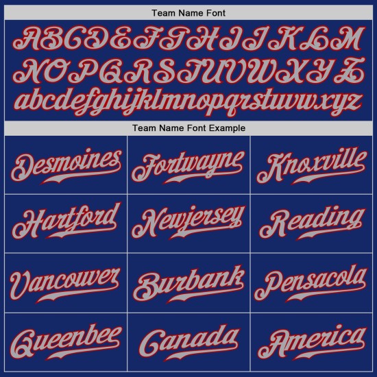 Maillot de baseball Royal Authentic Custom Gris-Rouge Maillot de baseball Royal Authentic Custom Gris-Rouge