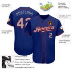 Maillot de baseball Royal Authentic Custom Gris-Rouge Maillot de baseball Royal Authentic Custom Gris-Rouge