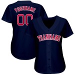 Maillot de baseball personnalisé bleu marine rouge et blanc Maillot de baseball personnalisé bleu marine rouge et blanc