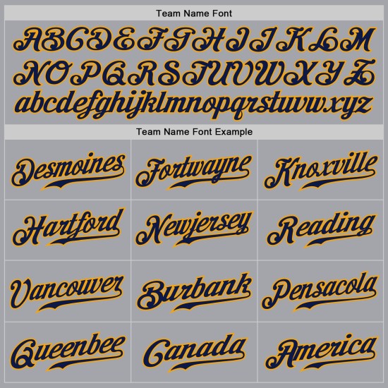 Maillot de baseball authentique à rayures fines bleu marine, bleu marine et gris doré, personnalisé Maillot de baseball authentique à rayures fines bleu marine, bleu marine et gris doré, personnalisé