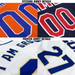 Maillot de baseball personnalisé bleu marine rouge et blanc Maillot de baseball personnalisé bleu marine rouge et blanc