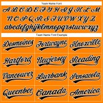 Maillot de baseball Orange Bay noir et blanc authentique et personnalisé Maillot de baseball Orange Bay noir et blanc authentique et personnalisé